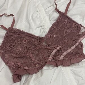 Garage Lace Bralette in Dusty Rose